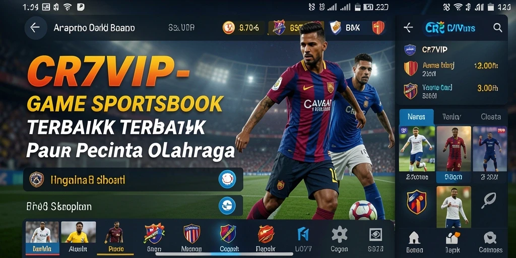Tampilan utama <strong>CR7VIP</strong> dengan berbagai pilihan taruhan olahraga.