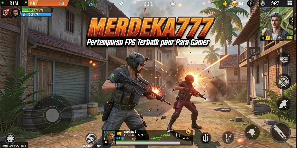 Gameplay seru dalam <strong>MERDEKA777</strong> menunjukkan aksi pertempuran yang intens.