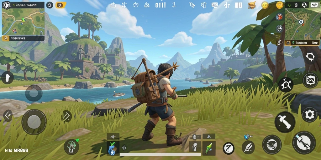 Tampilan gameplay yang memukau di dunia terbuka MR888.