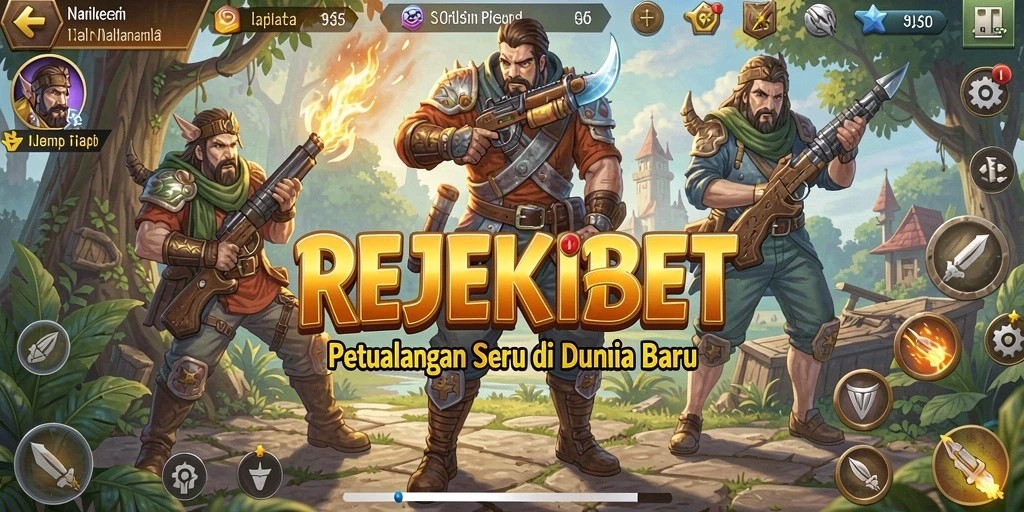 Screenshot dari gameplay REJEKIBET yang menampilkan aksi petualangan seru.
