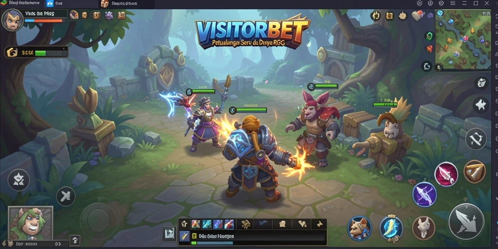 Tampilan menarik dari gameplay VISITORBET dalam genre RPG.