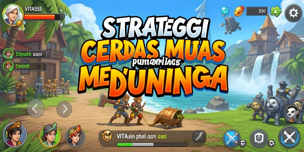 Tampilan gameplay menarik dari VITA555 dengan strategi yang cerdas.